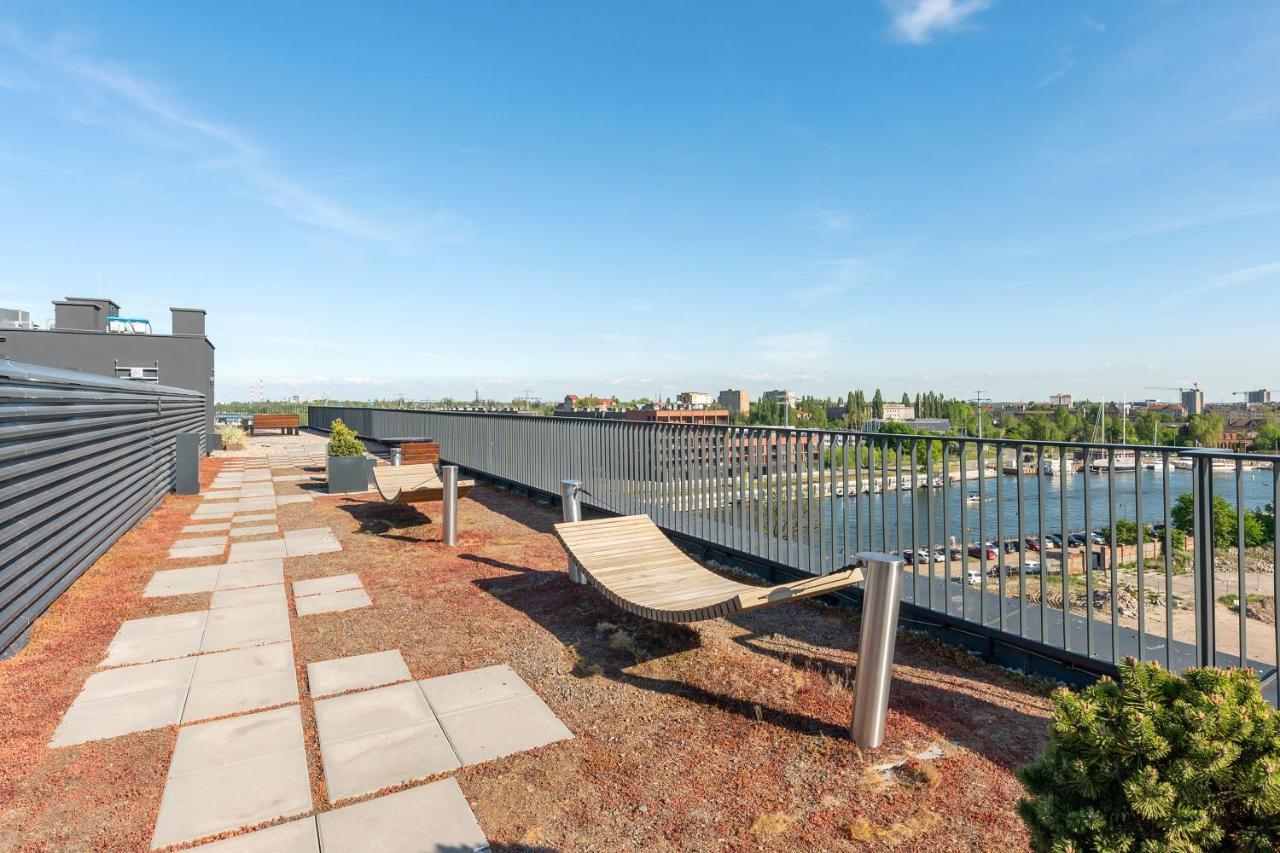 Chlebova - Riverside View Terrace, Free Parking, Gym & Kidsplay By Downtown Apartments Gdansk Exterior photo